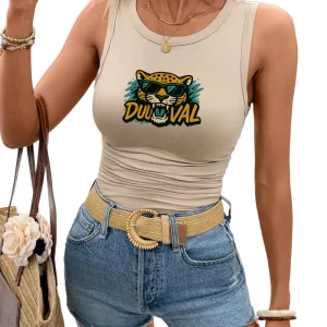 Fan Waves Jacksonville Jaguars 2025 Ladies Sleeveless Halter Top